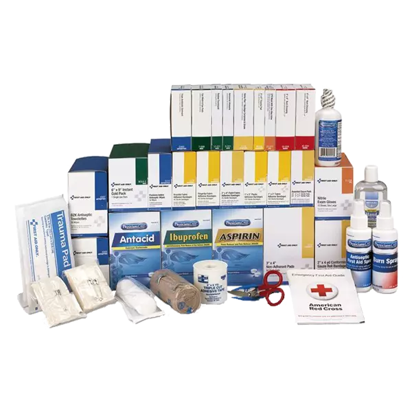 4-Shelf ANSI B+ First Aid Station, 1436-Piece - First Aid Station Refill