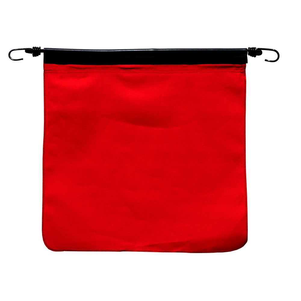 18" Solid Red Cotton Bungee Flag