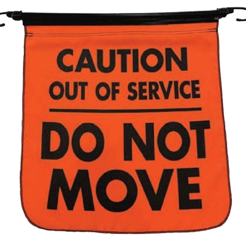 18" Out of Service Flag with Bungee