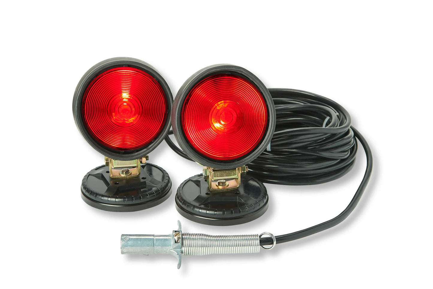 NEW MAGNETS, HD Towing Lights, 30ft Cord, 4 Rnd Plug, 70# Round Magnets / Stock Box