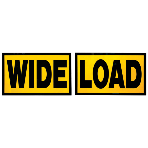 Aluminum 2 Piece Wide Load Sign