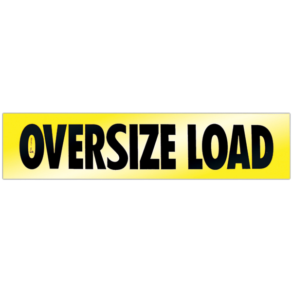 Aluminum Reflective Oversize Load Sign 18 Inch x 84 Inch