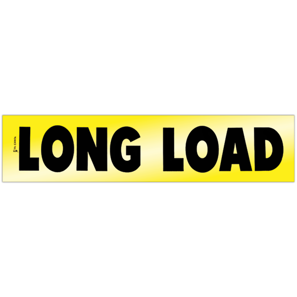 Aluminum Reflective Long Load Sign 18 Inch x 84 Inch - EZ Truck Store