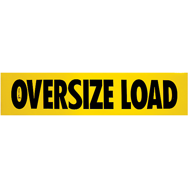 Oversize Load Decal 18 Inch x 84 Inch