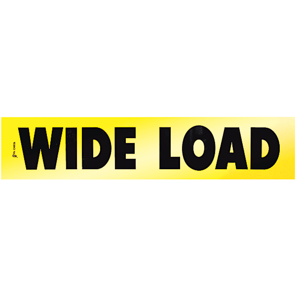 Wide Load Reflective Decal 18 Inch x 84 Inch