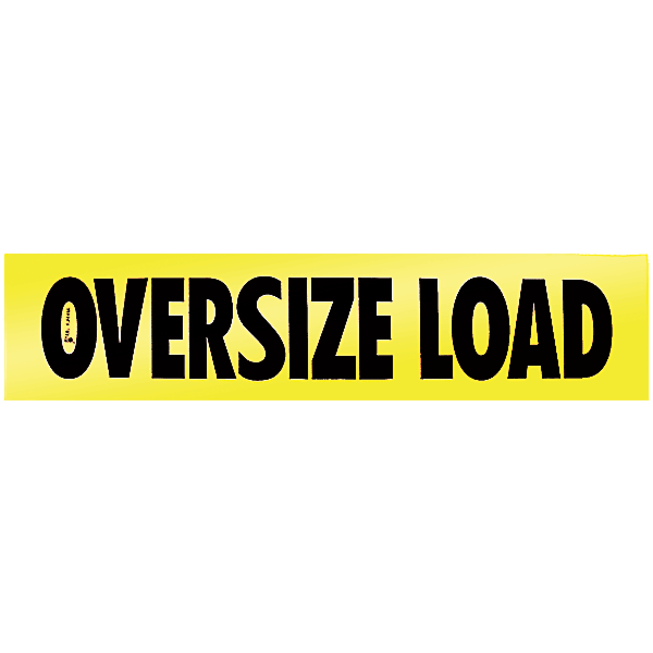 Reflective Oversize Load Decal 18 Inch x 84 Inch