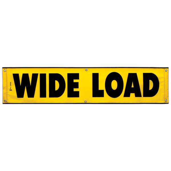 Mesh Wide Load Banner with Grommets 18 Inch x 84 Inch