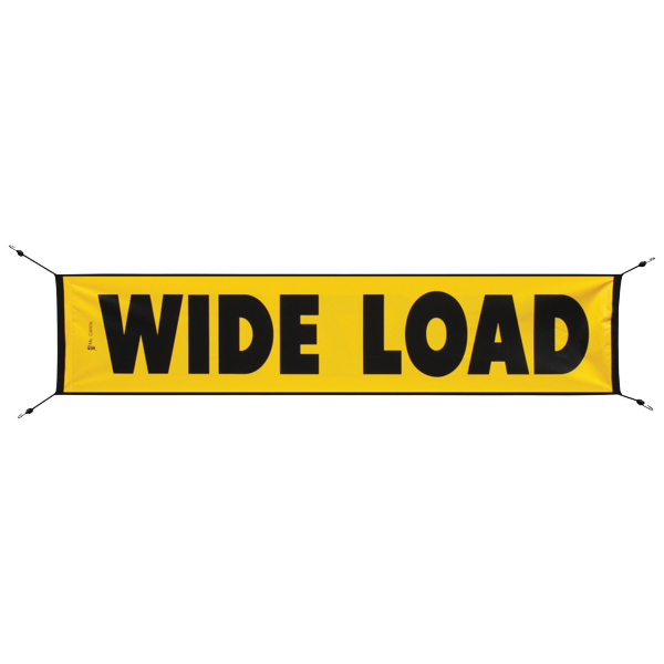 Mesh Wide Load Banner with Bungees 18 Inch x 84 Inch