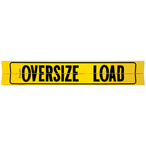 Aluminum Hinged Oversize Load Sign with Border (AZ Req) 12 Inch x 72 Inch