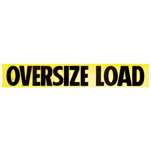 Aluminum Reflective Oversize Load Sign 12 Inch x 72 Inch