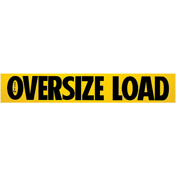 Oversize Load Decal 12 Inch x 72 Inch