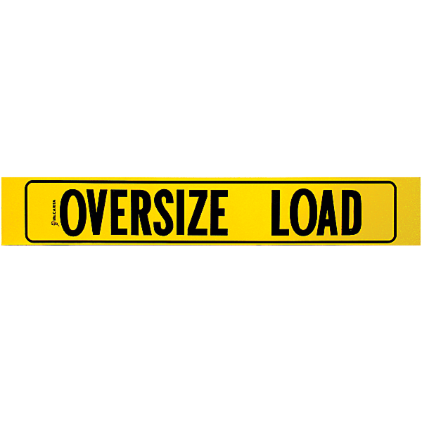 Oversize Load Decal with Border 12 Inch x 72 Inch