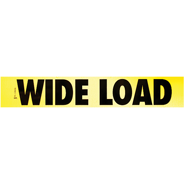 Wide Load Reflective Decal 12 Inch x 72 Inch