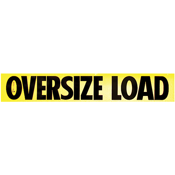 Reflective Oversize Load Decal 12 Inch x 72 Inch