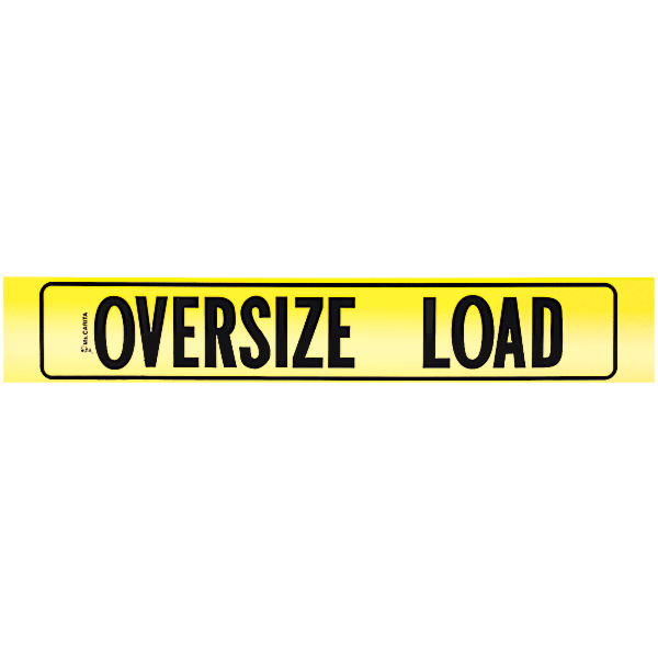 Reflective Oversize Load Decal with Border 12 Inch x 72 Inch