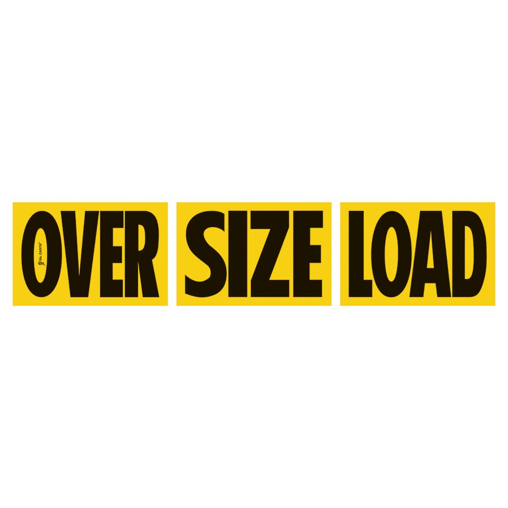 Magnetic 3 Piece "OVER" "SIZE" "LOAD" Sign