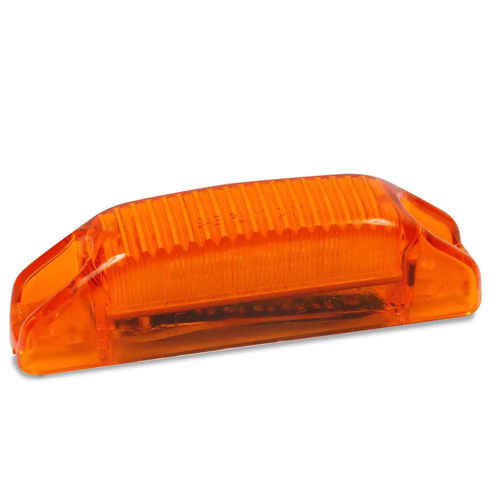 0.75 Inch x 4 Inch Sealed Rectangular Marker Light - Amber