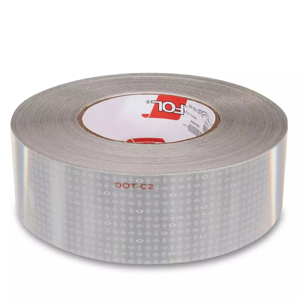 Solid White Conspicuity Tape, 2" X 150' Roll