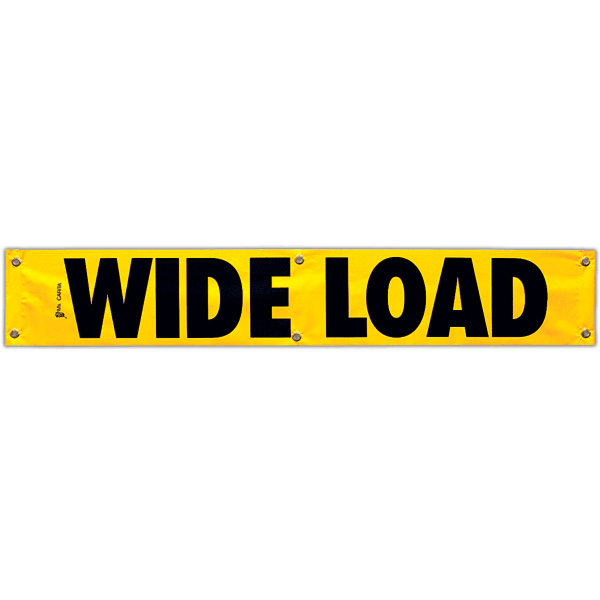 Vinyl Wide Load Banner 12 Inch x 72 Inch