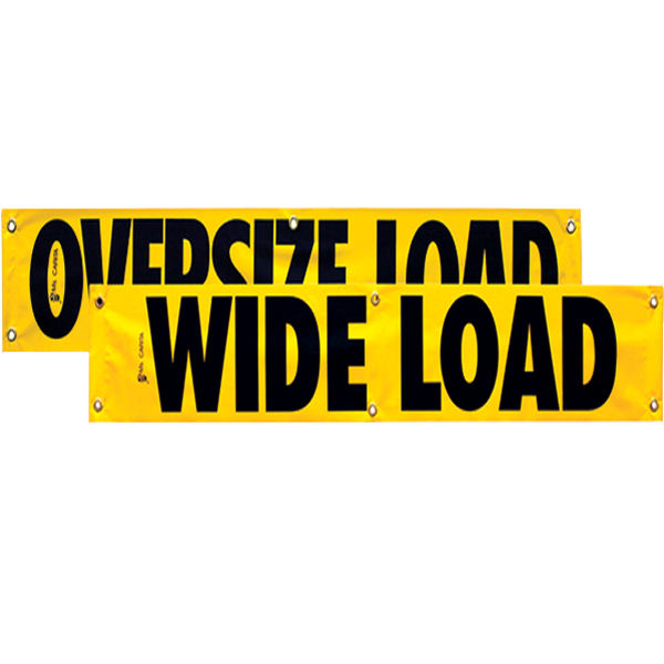 
                      
                        Vinyl Two Sided Oversize Load/Wide Load Banner with Grommets 12 Inch x 72 Inch
                      
                    