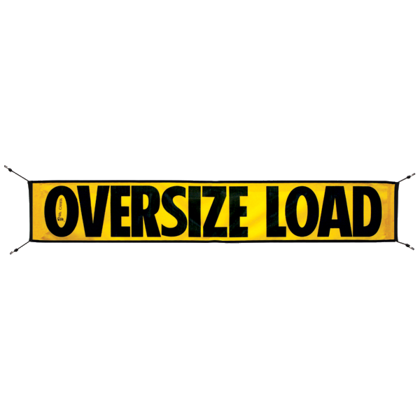 Mesh Oversize Load Banner with Bungees 12 Inch x 72 Inch