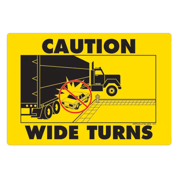 caution -wide-turn-decal