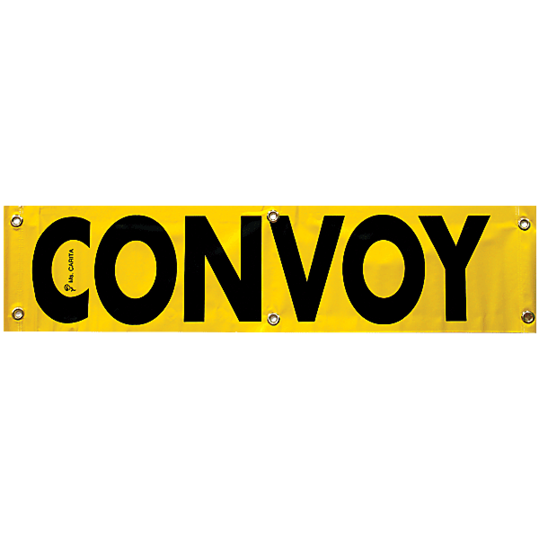 Vinyl Convoy Banner 12 Inch x 48 Inch