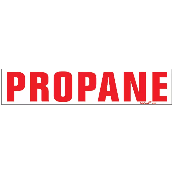 Propane Decals - 2.5 Inch x 12 Inch Decal