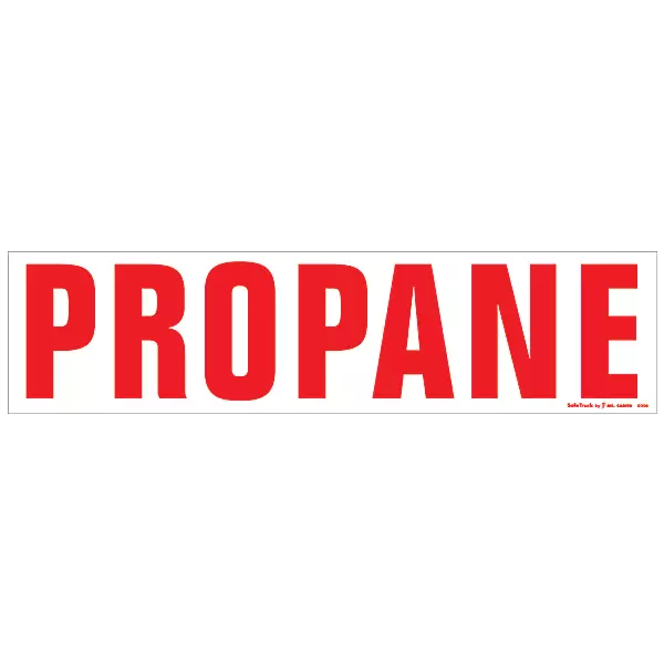 Propane Decals - 6 Inch x 24 Inch Decal