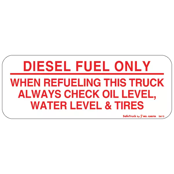 diesel fuel only decal vinyl sticker