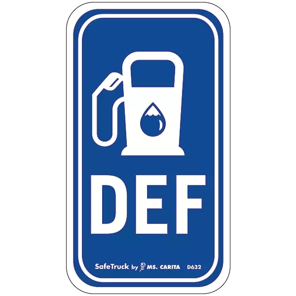 DEF with Gas Pump decal vinyl sticker