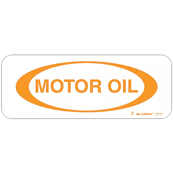 motor oil vinyl decal sticker