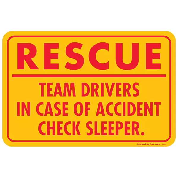 Rescue Team Driver Decal