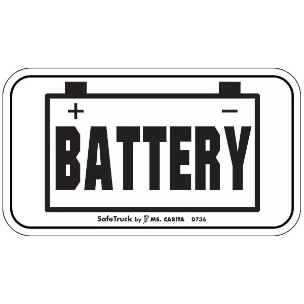 Battery Decal