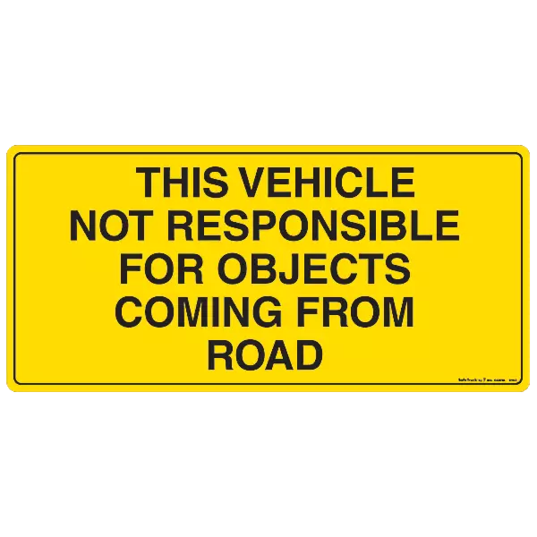 Objects Coming From Road Decal