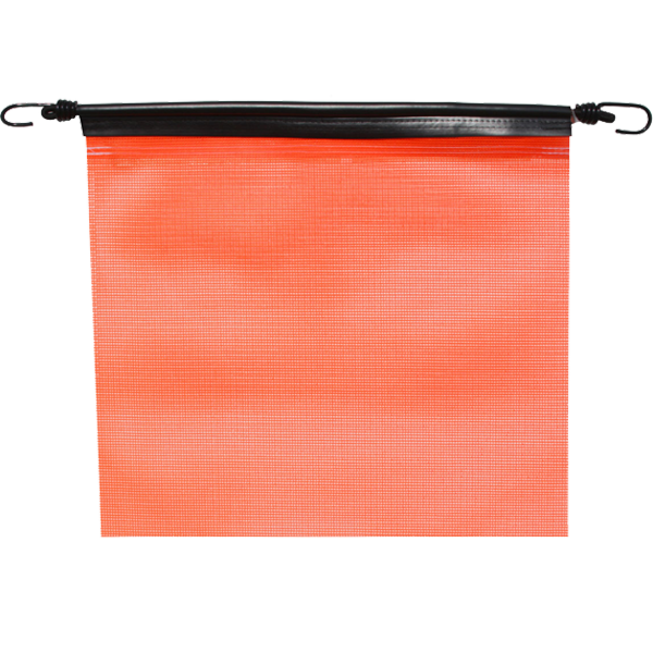 18" Flo-Orange Mesh Bungee Flag