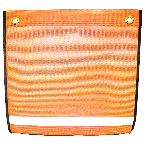 Reflective Mesh Orange Grommet Flag