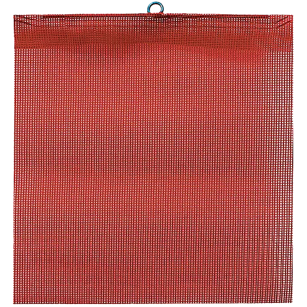 Red Mesh Wire Loop Flag