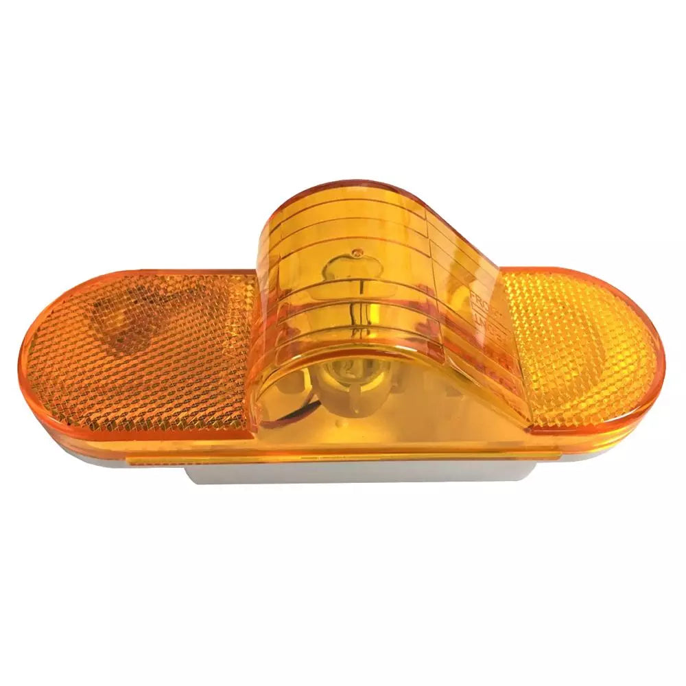 6.5" Oval Amber Side Marker Sealed Turn Signal Lamp Kit