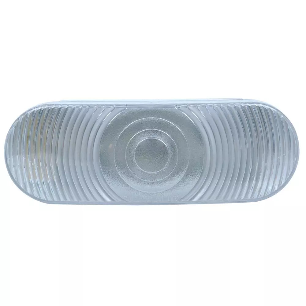 6.5" x 2.25" Oval Clear Light, Grommet, Plug