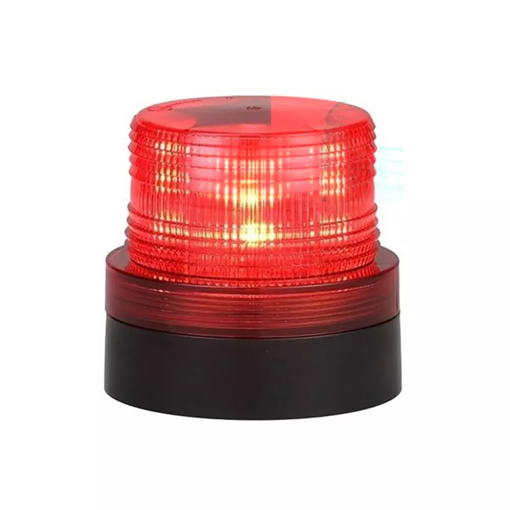 Amber Magnetic LED Beacon, Battery Operated w/ Dual Strobe Patterns