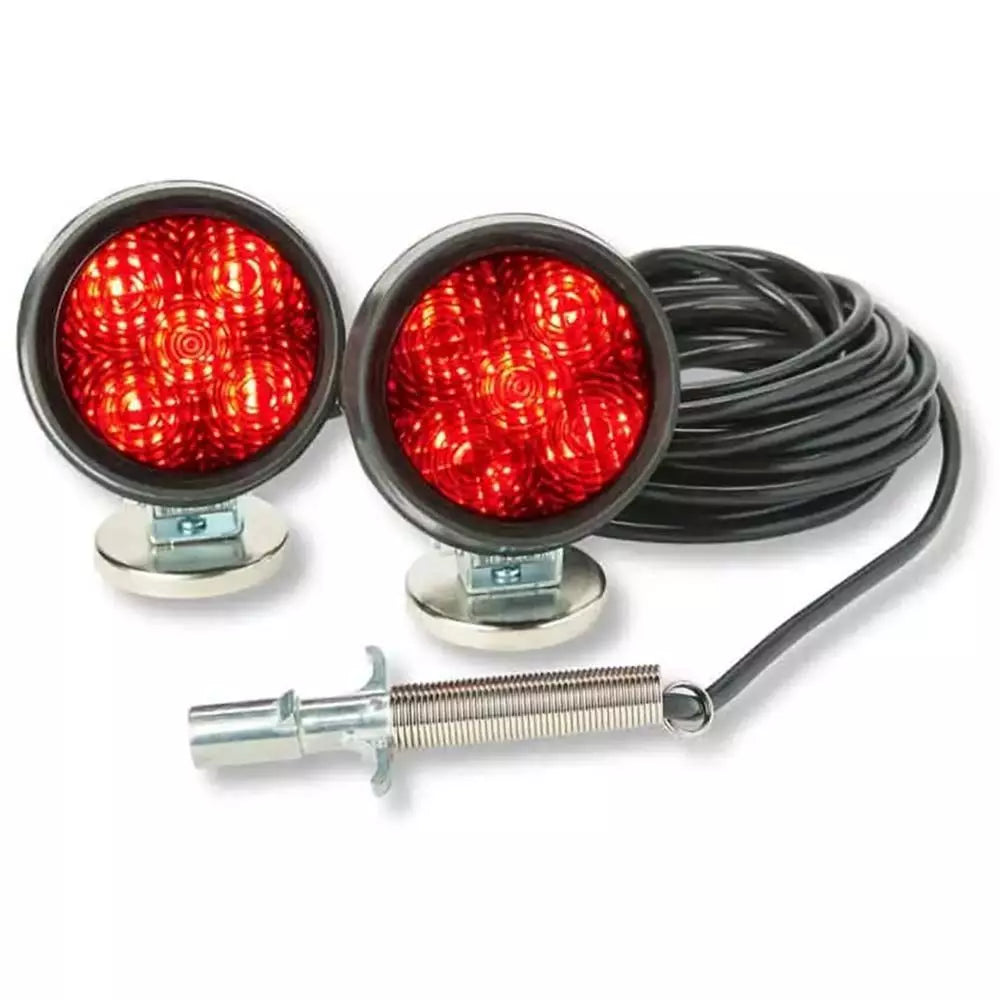 4" HD LED Towing Lights, 30ft Cord, 4 Rnd Plug/ Stock Box,