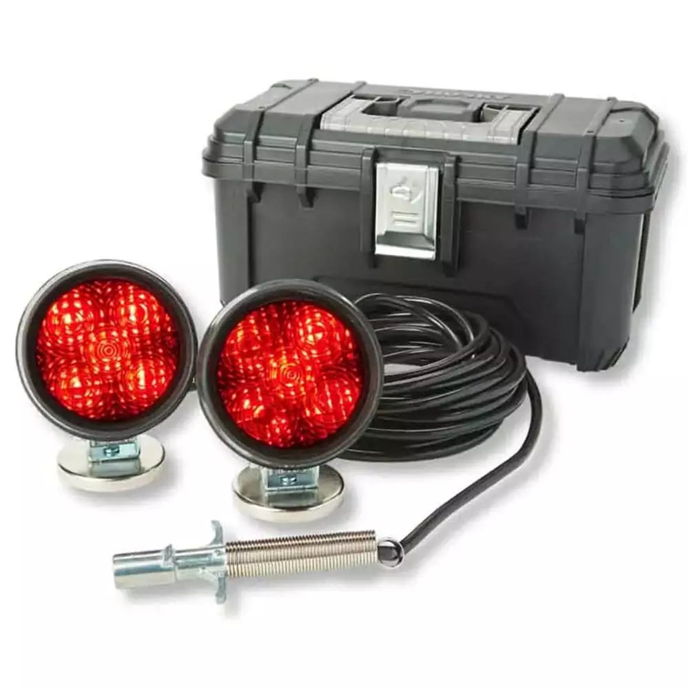 4" HD LED Towing Lights, 30ft Cord, 4 Rnd Plug/ Carrying Case