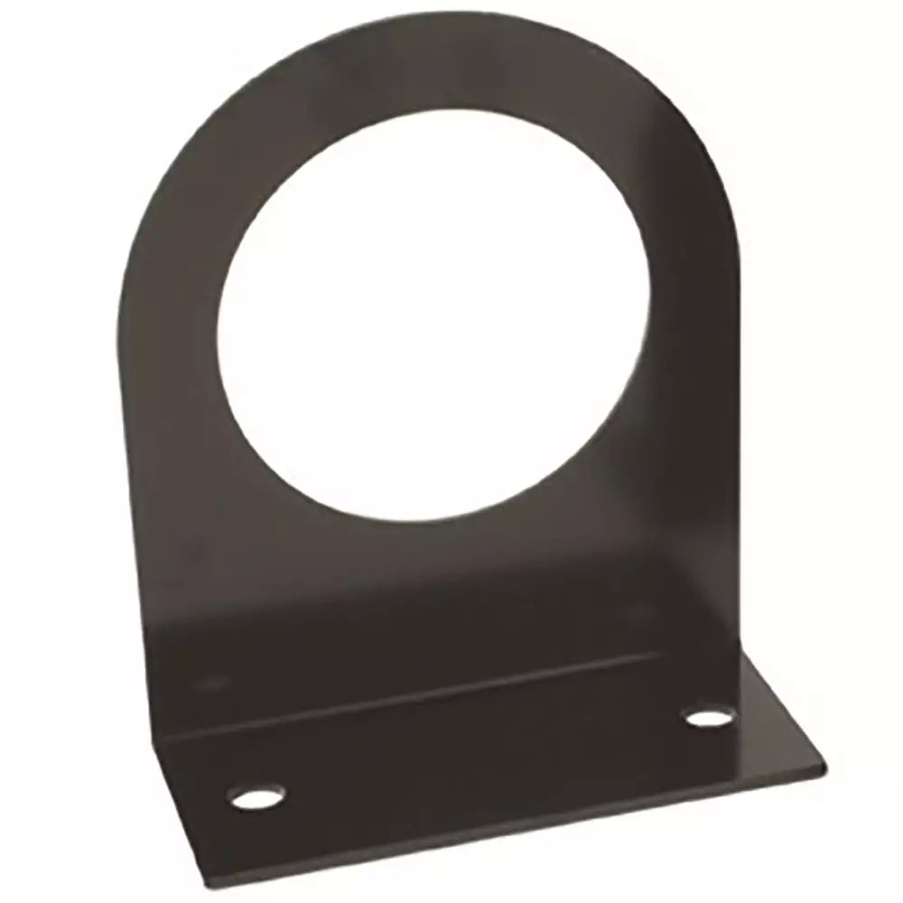 2.5" Round One Hole Black Steel Mounting Bracket