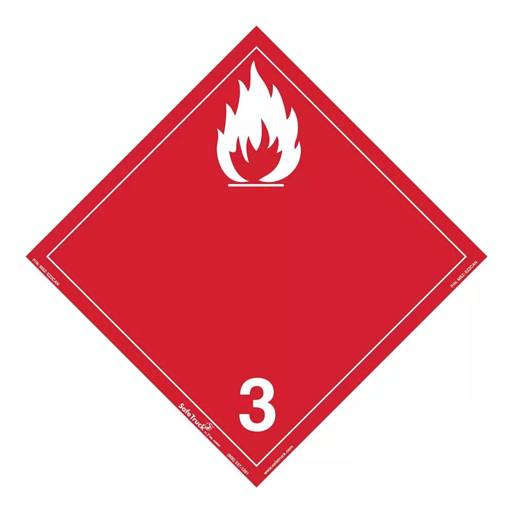 Canadian Flammable 3 Decal