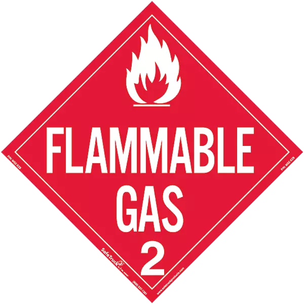 Flammable Gas Class 2 Decal