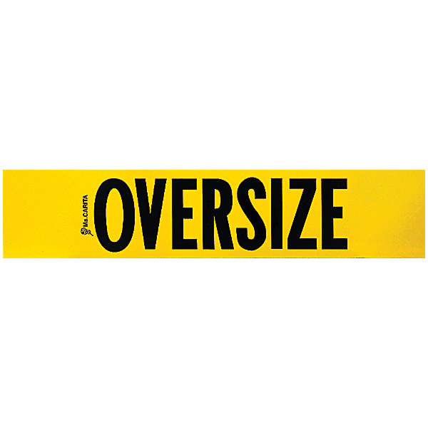 Wood Two-Sided Oversize Load Sign 10 x 48 Inch