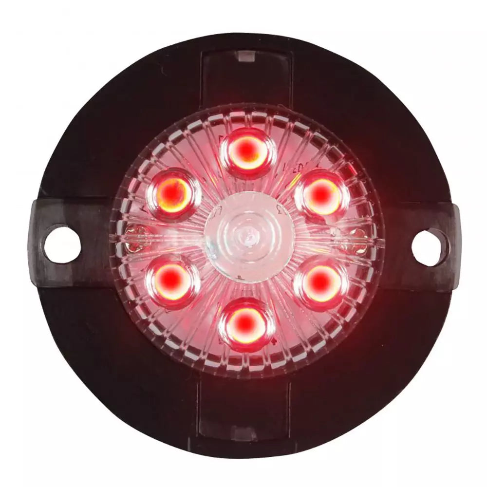 LED Mini Extreme Strobe, Red, 17 flash patterns,