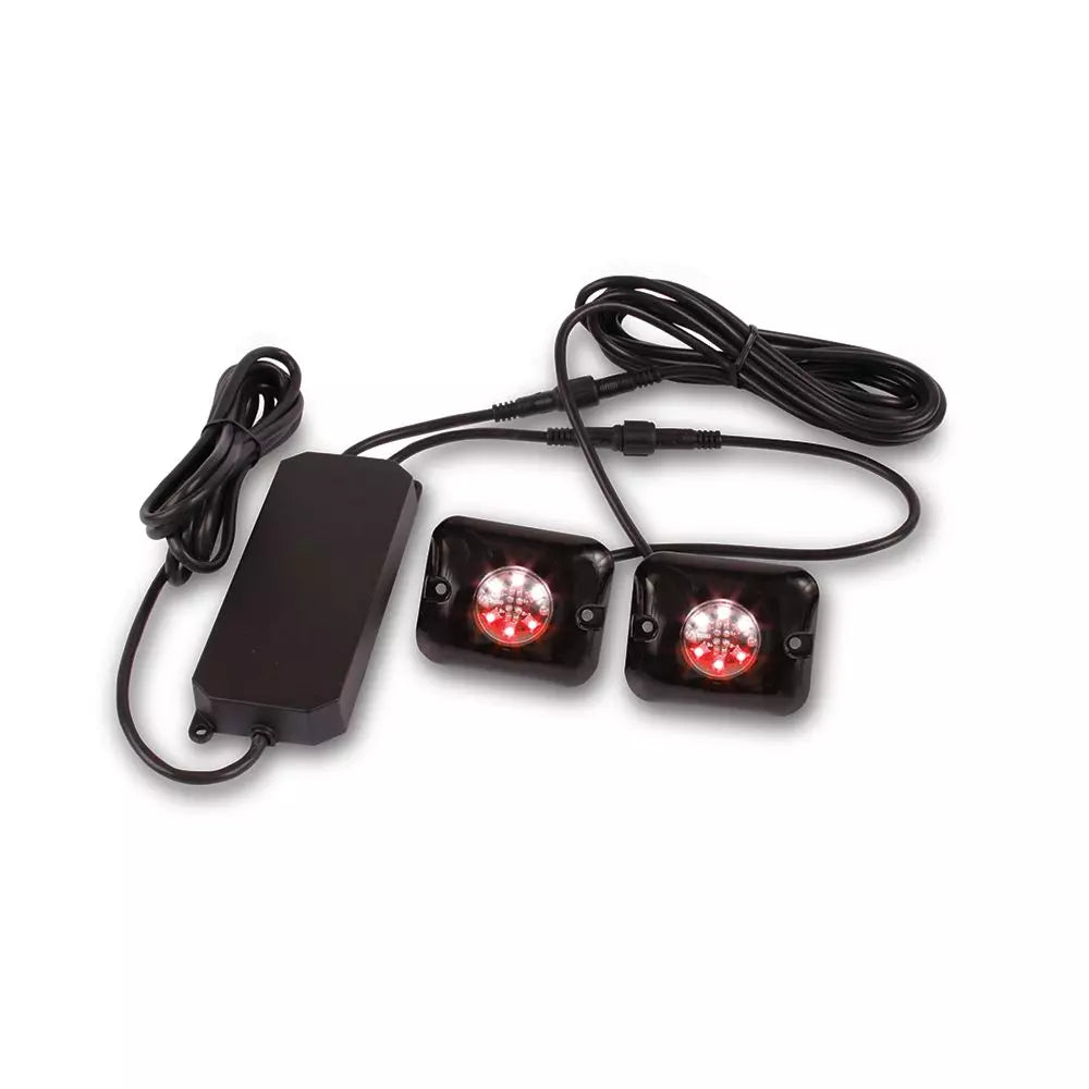 One Pair LED Strobes Red/White Combo