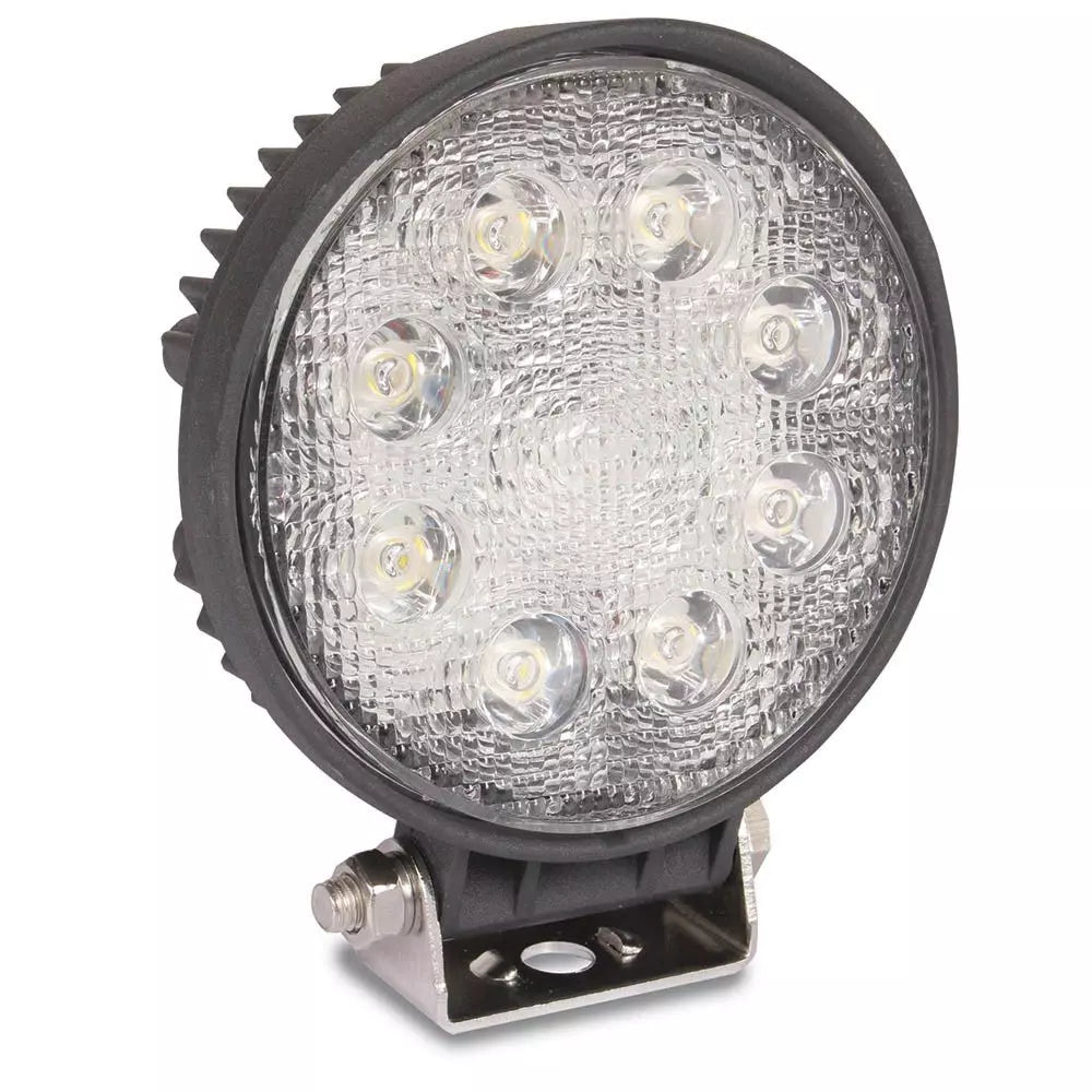 24-Watt 4-1/4"x 4-1/4" Round LED 10-30V, 1600 lumens